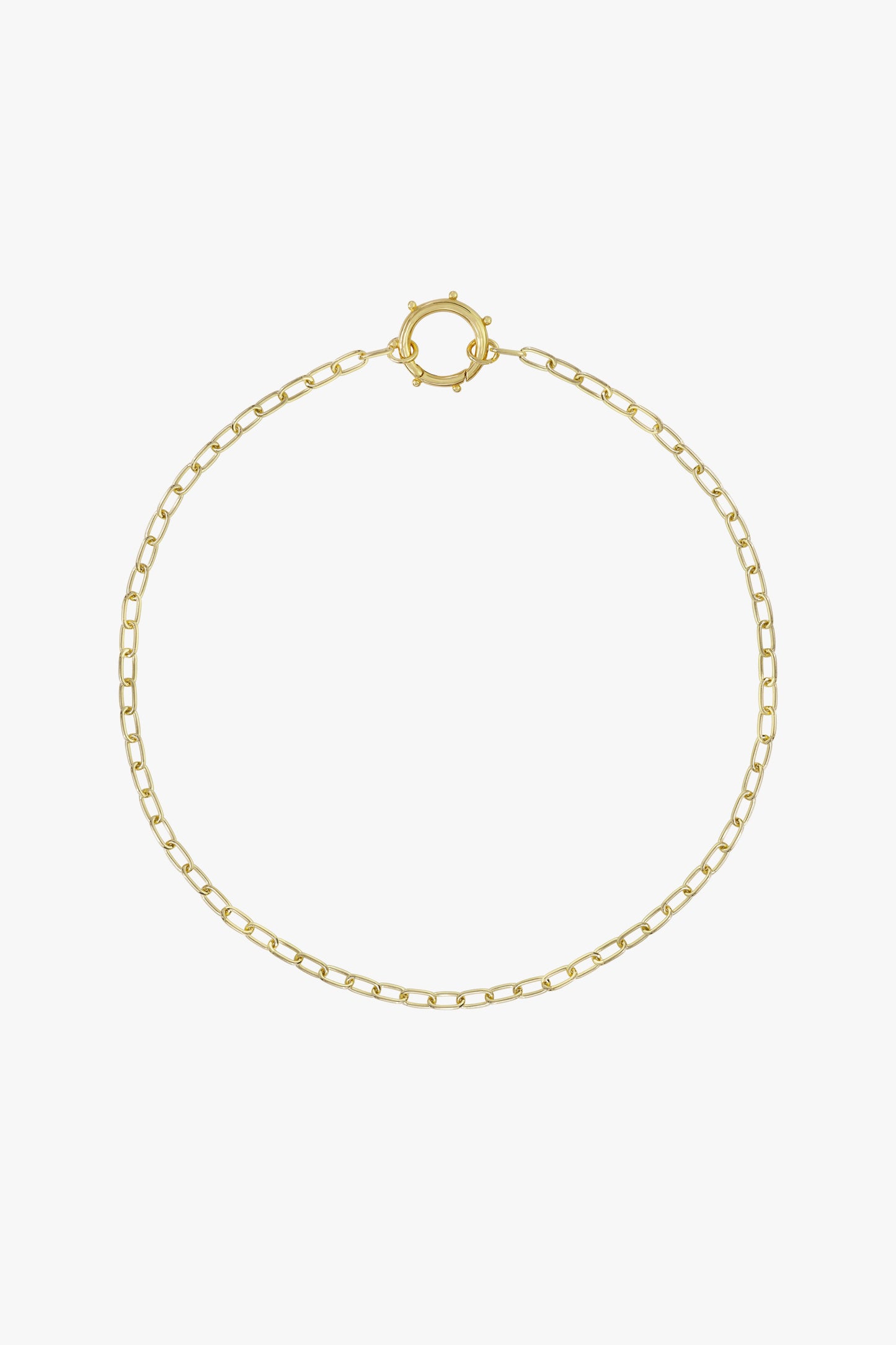 Chunky figaro clasp chain gold plated-abc