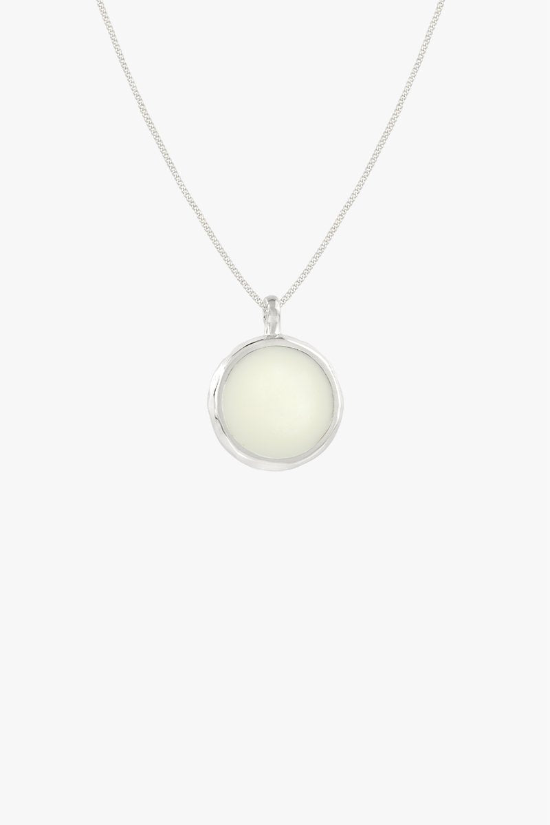 Doublesided yin yang pendant silver-abc