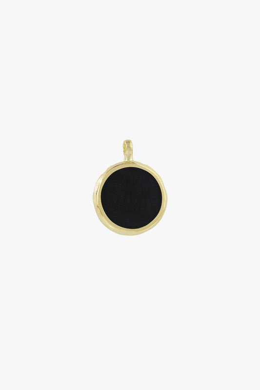 Doublesided yin yang pendant gold plated-abc