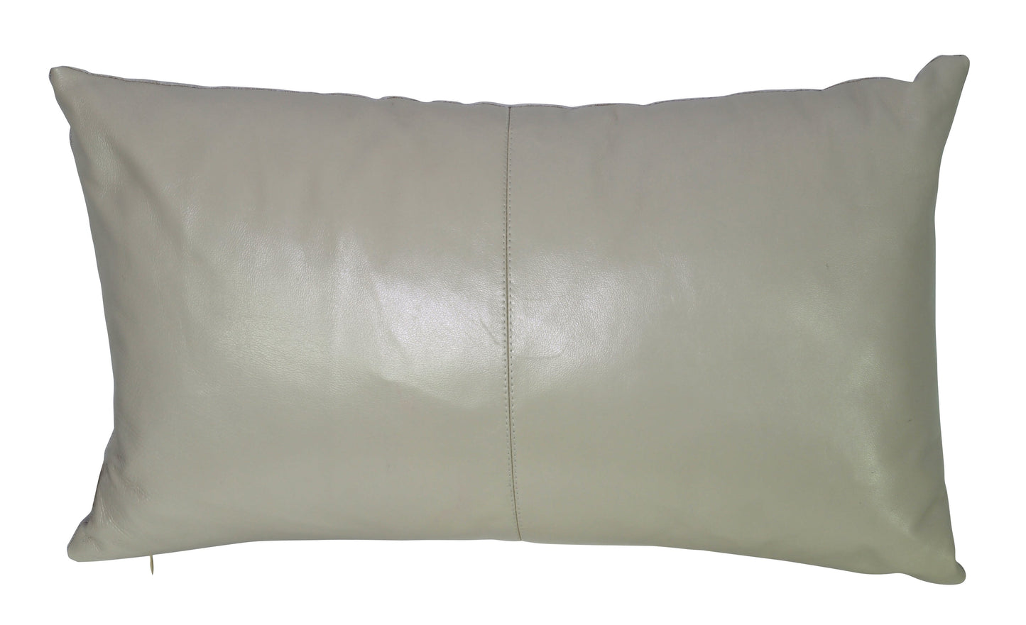 Nappa Leather Pillow Putty-abc