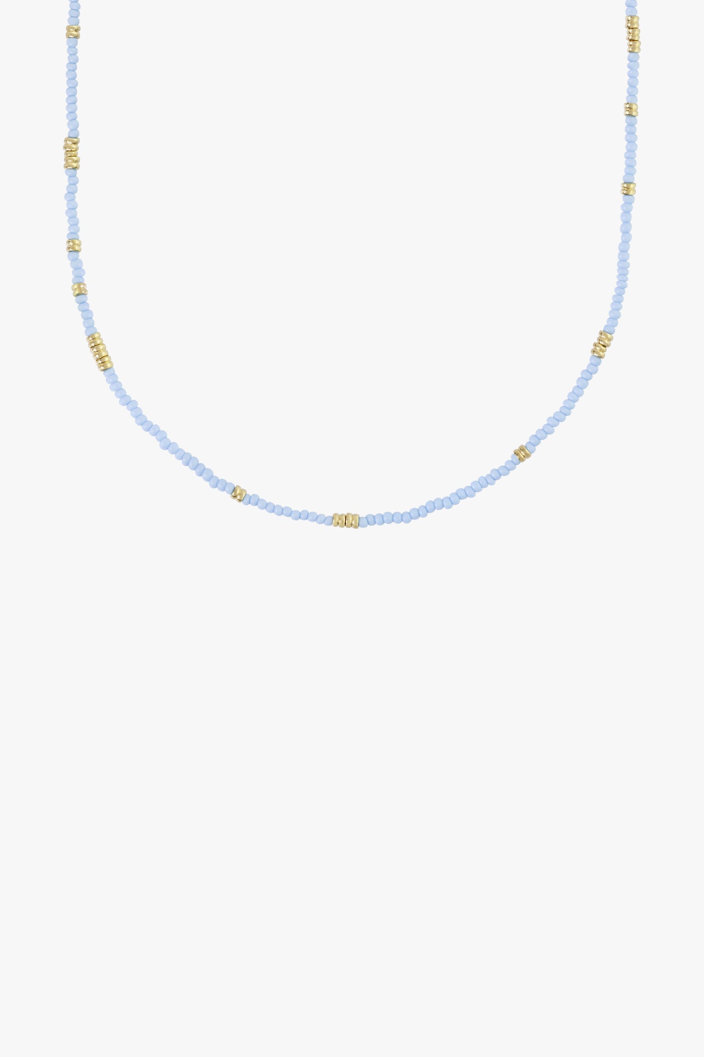 Blue clasp necklace gold plated-abc