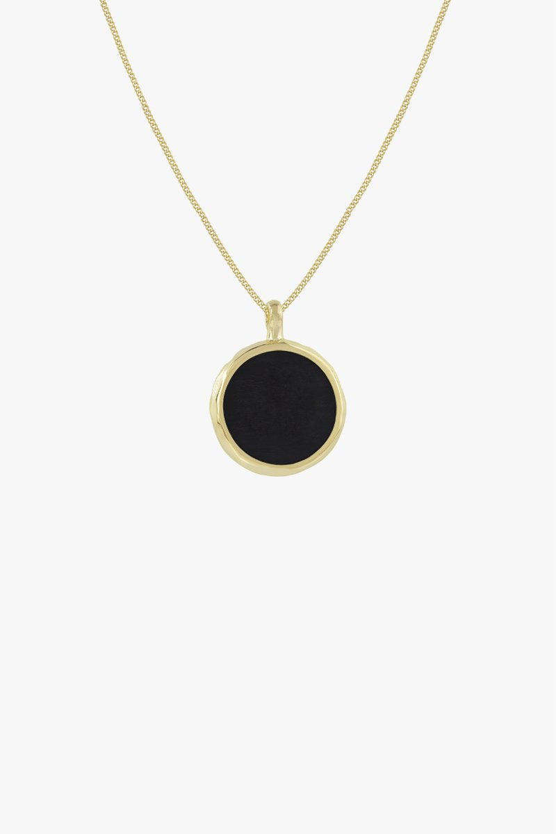 Doublesided yin yang pendant gold plated-abc