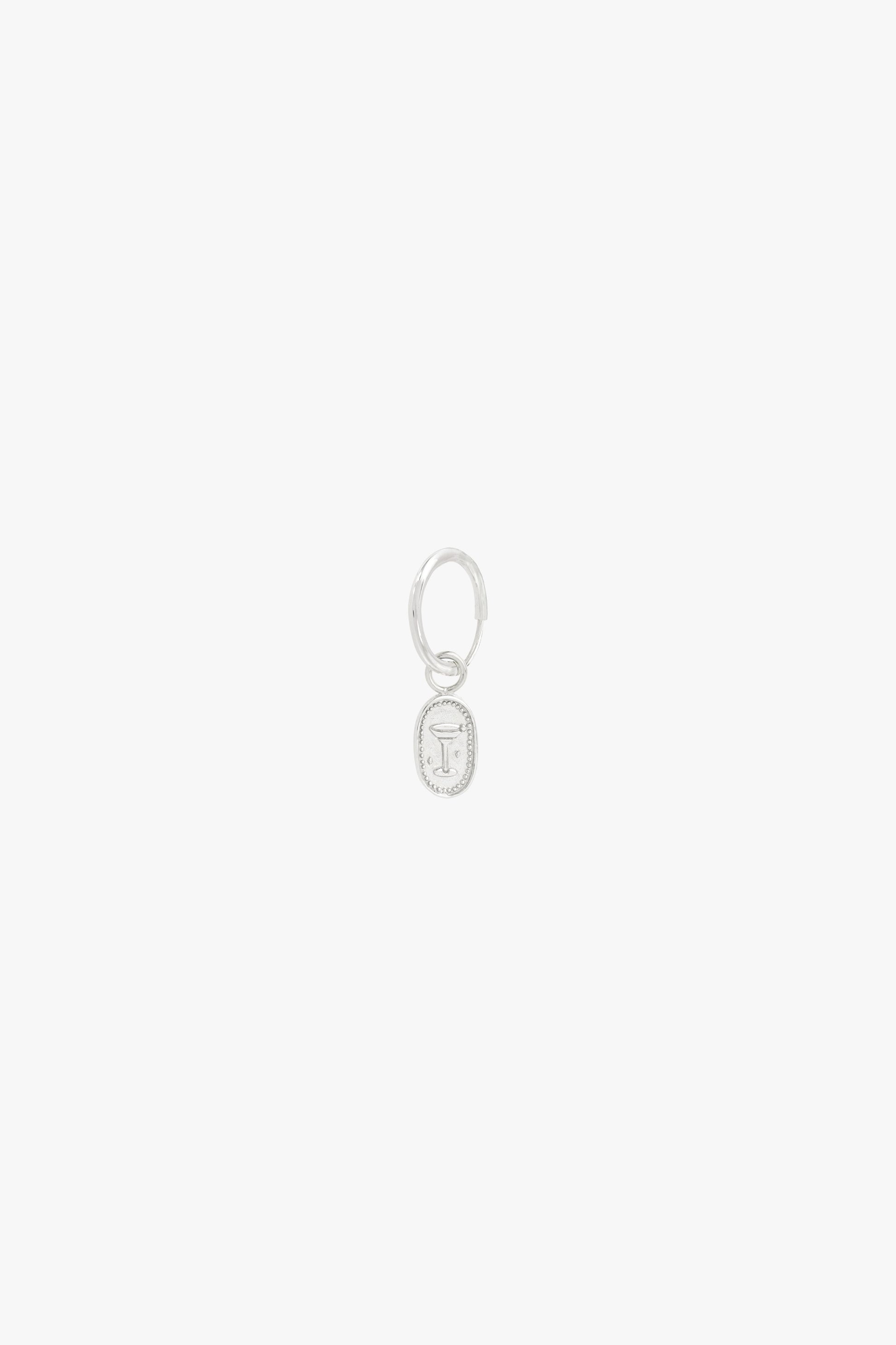 Cocktail hour earring silver-abc