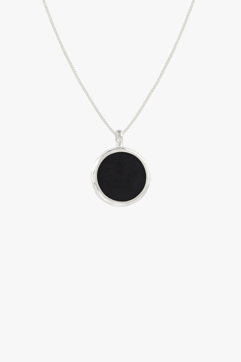 Doublesided yin yang pendant silver-abc