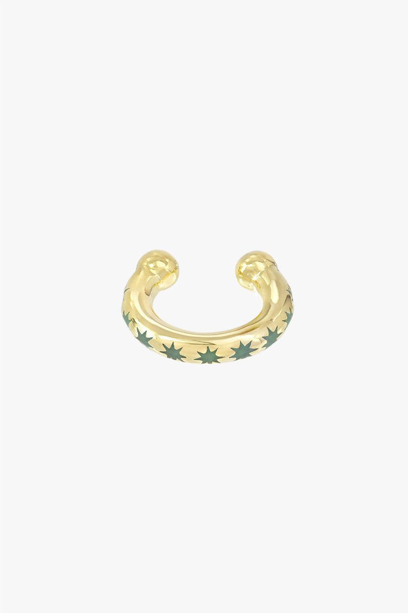 Ice star ear cuff gold plated-abc