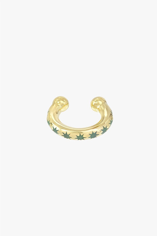 Ice star ear cuff gold plated-abc