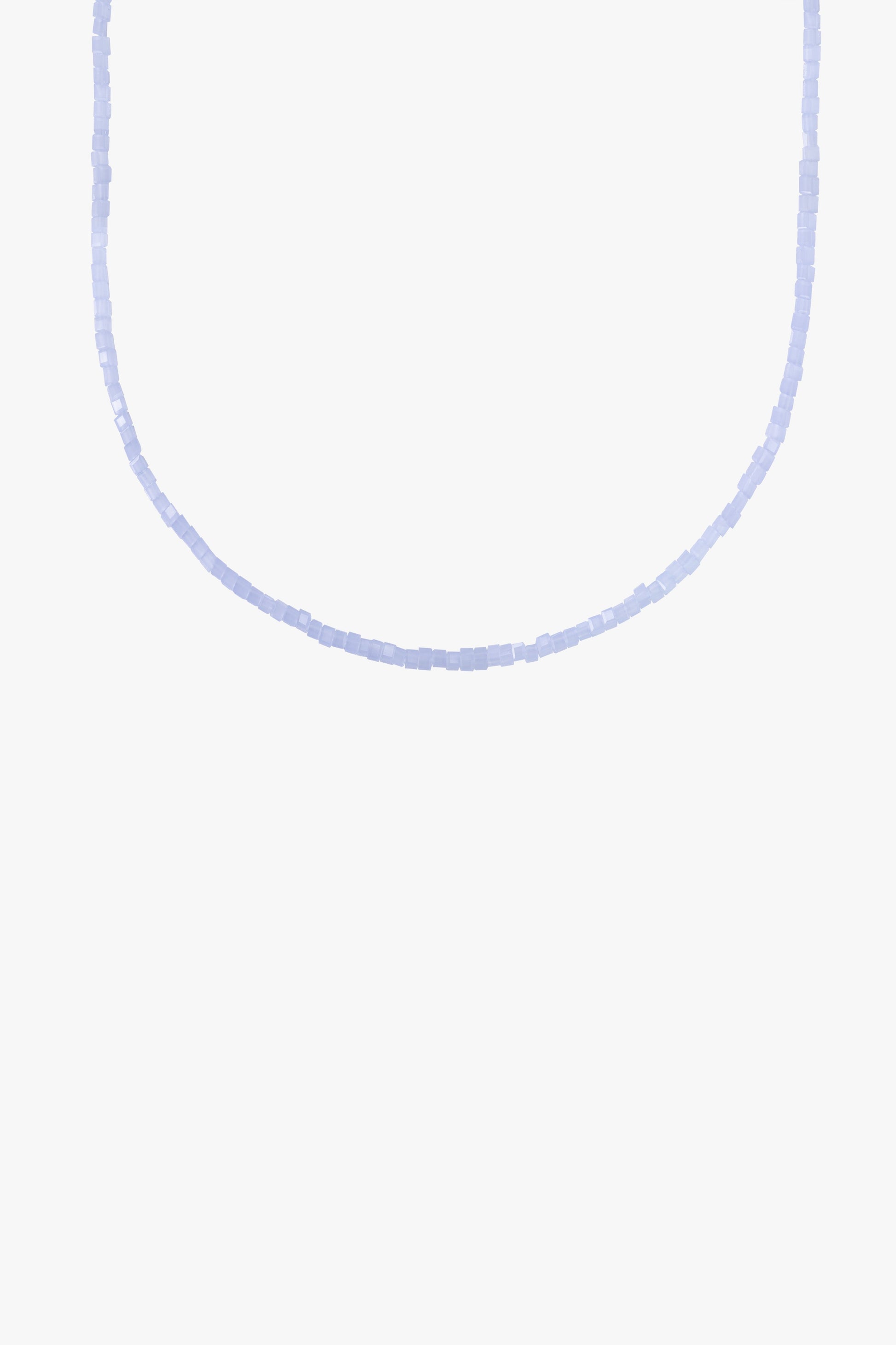 Blue sky clasp necklace silver-abc