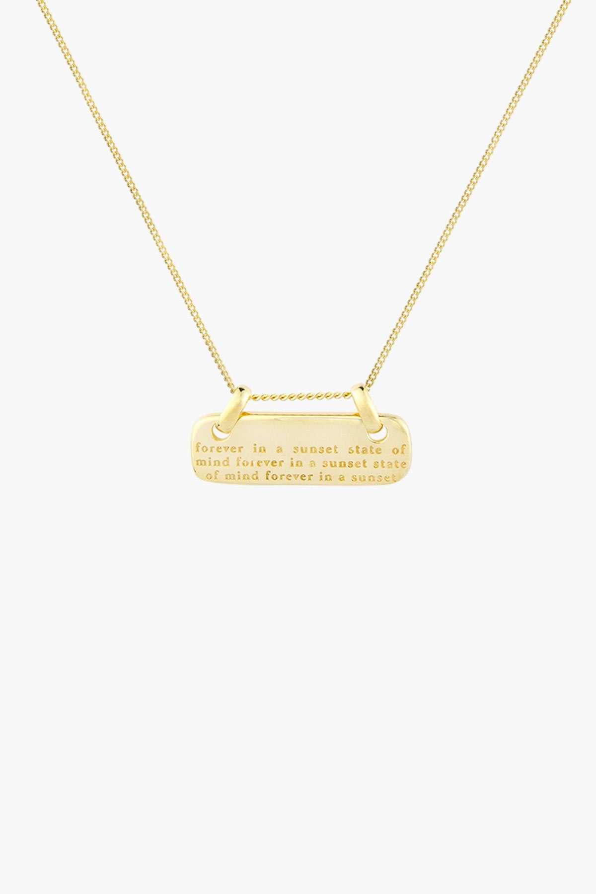Mantra pendant gold plated-abc
