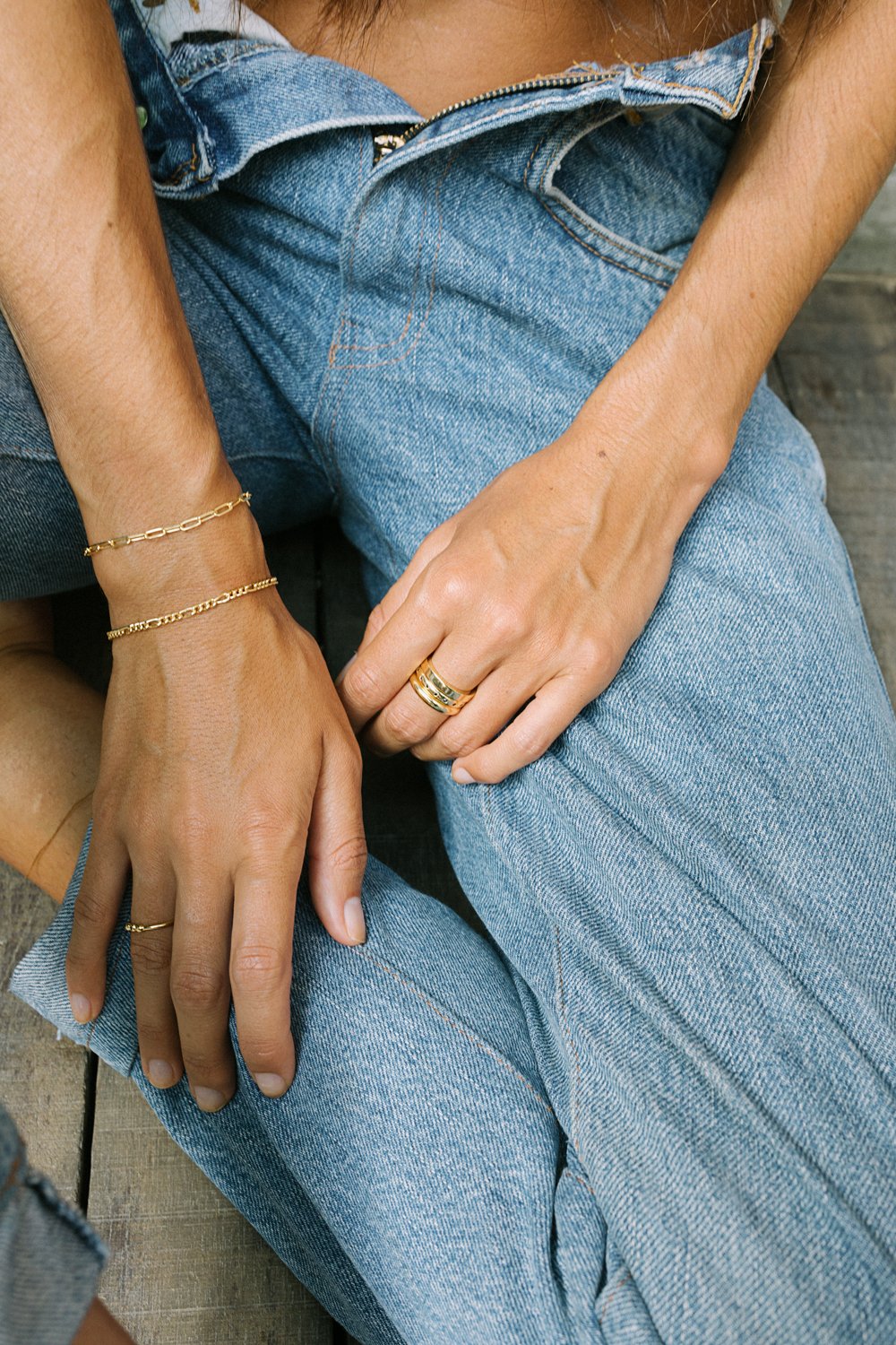 Chain bracelet gold plated-abc