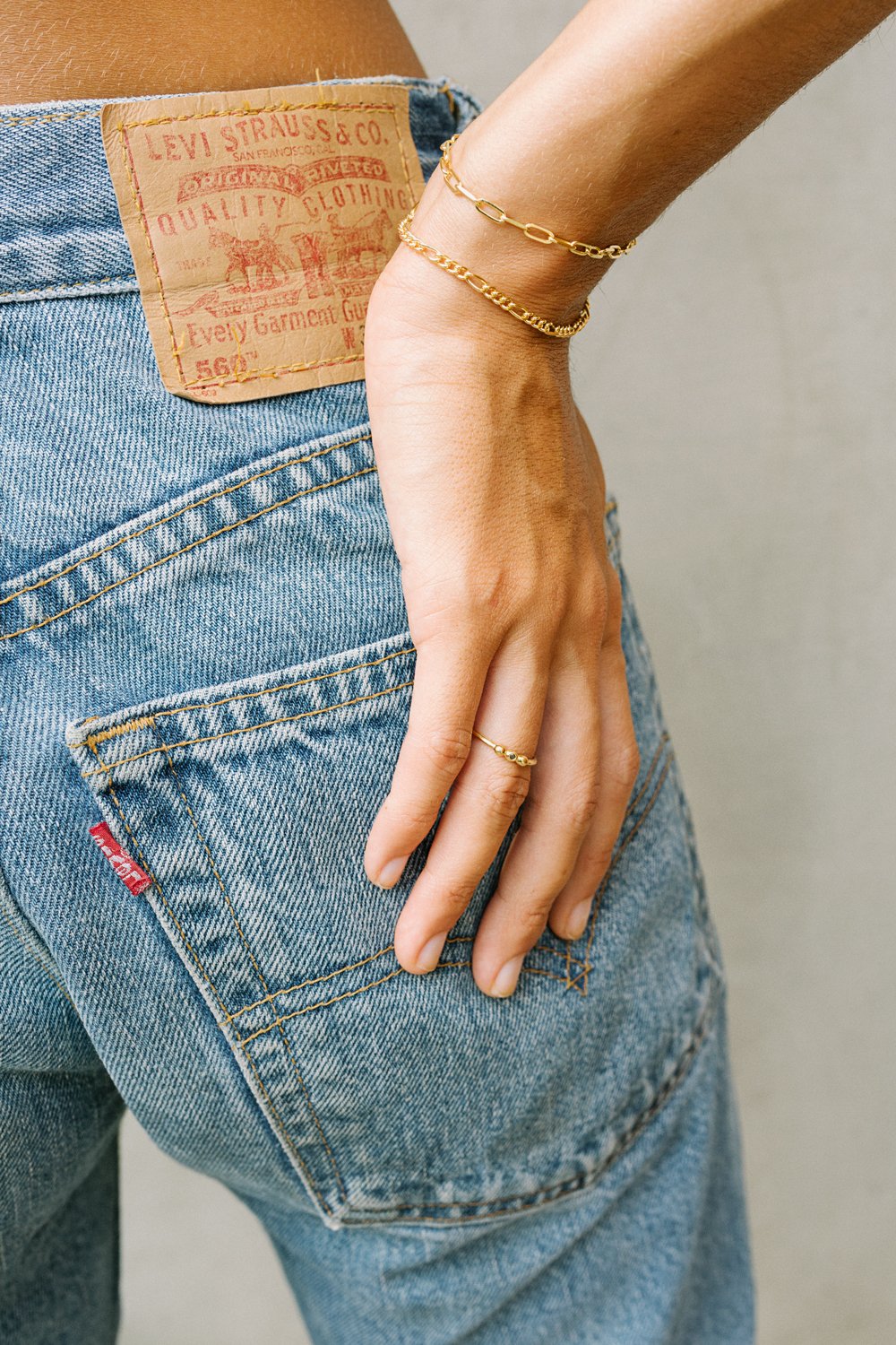 Chain bracelet gold plated-abc