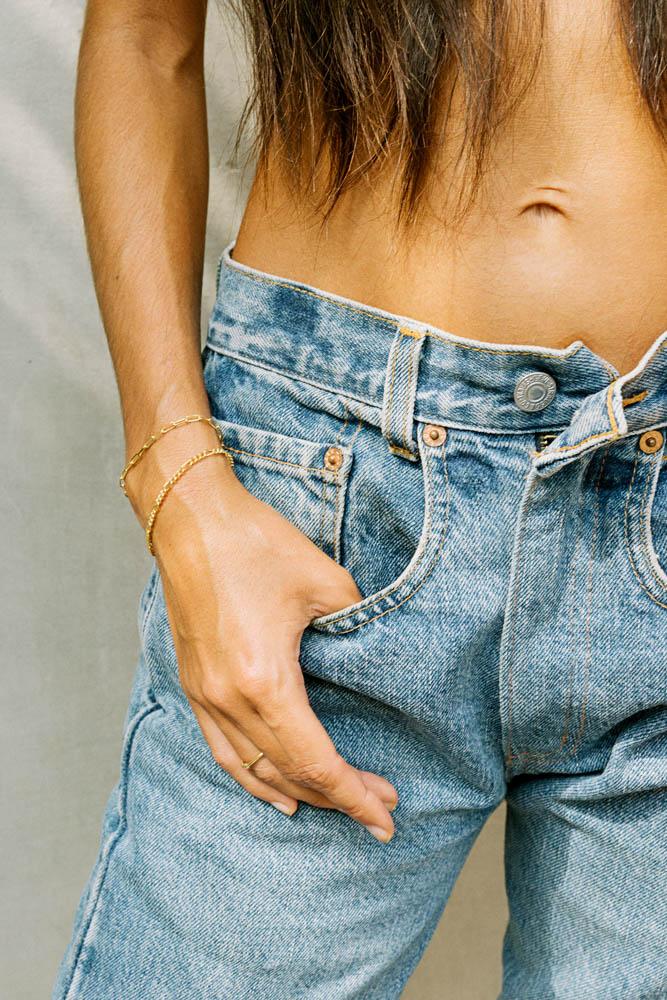 Figaro bracelet gold plated-abc