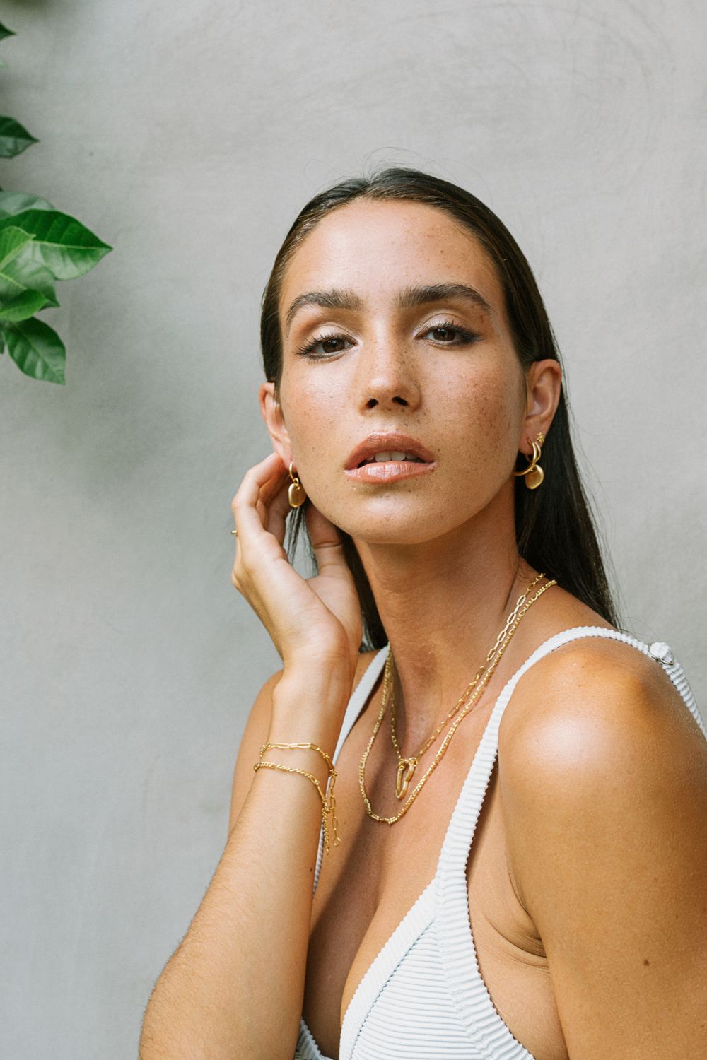 Figaro bracelet gold plated-abc