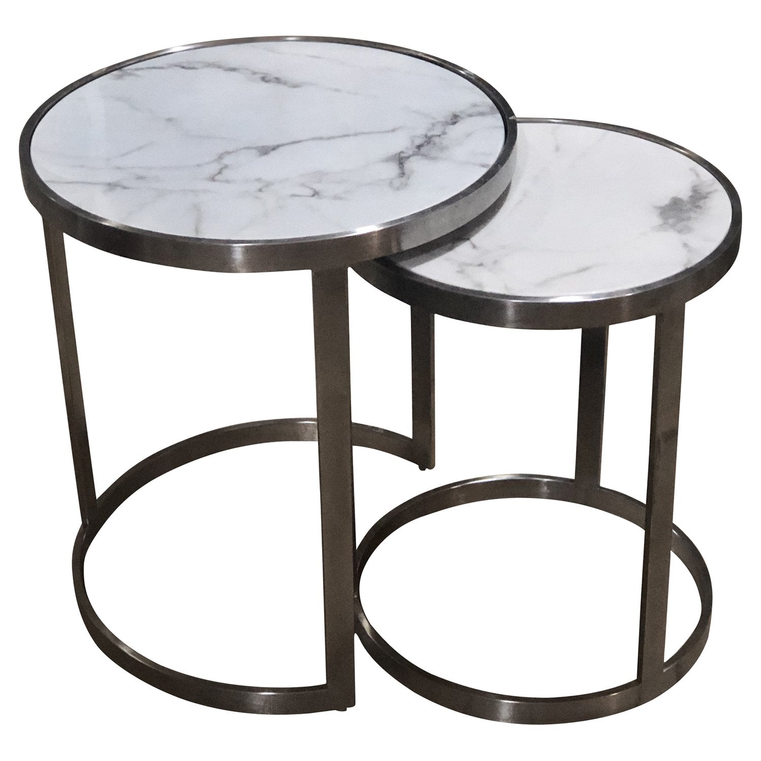 Sterling Side Table Set White Marble-Living-Future Classics Furniture-Default Title---abc