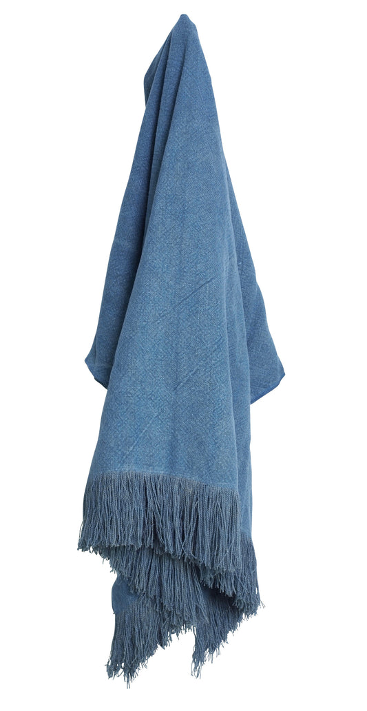 Issey Fringed Throw Petrol-abc
