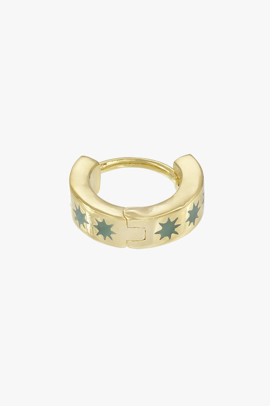Ice star huggie gold plated-abc