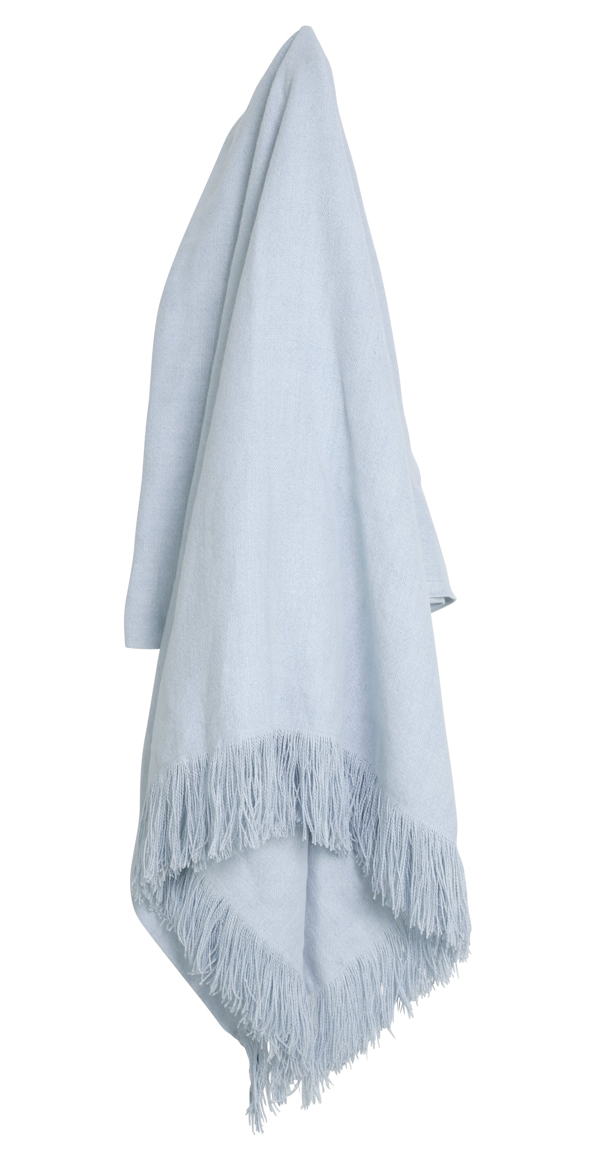 Issey Fringed Throw Pale Blue-abc