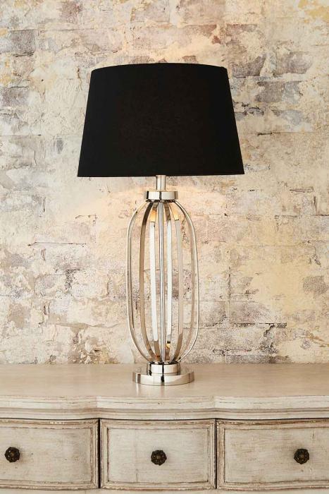 Parrot Island table lamp base in nickel-Lighting-Florabelle-Default Title---abc