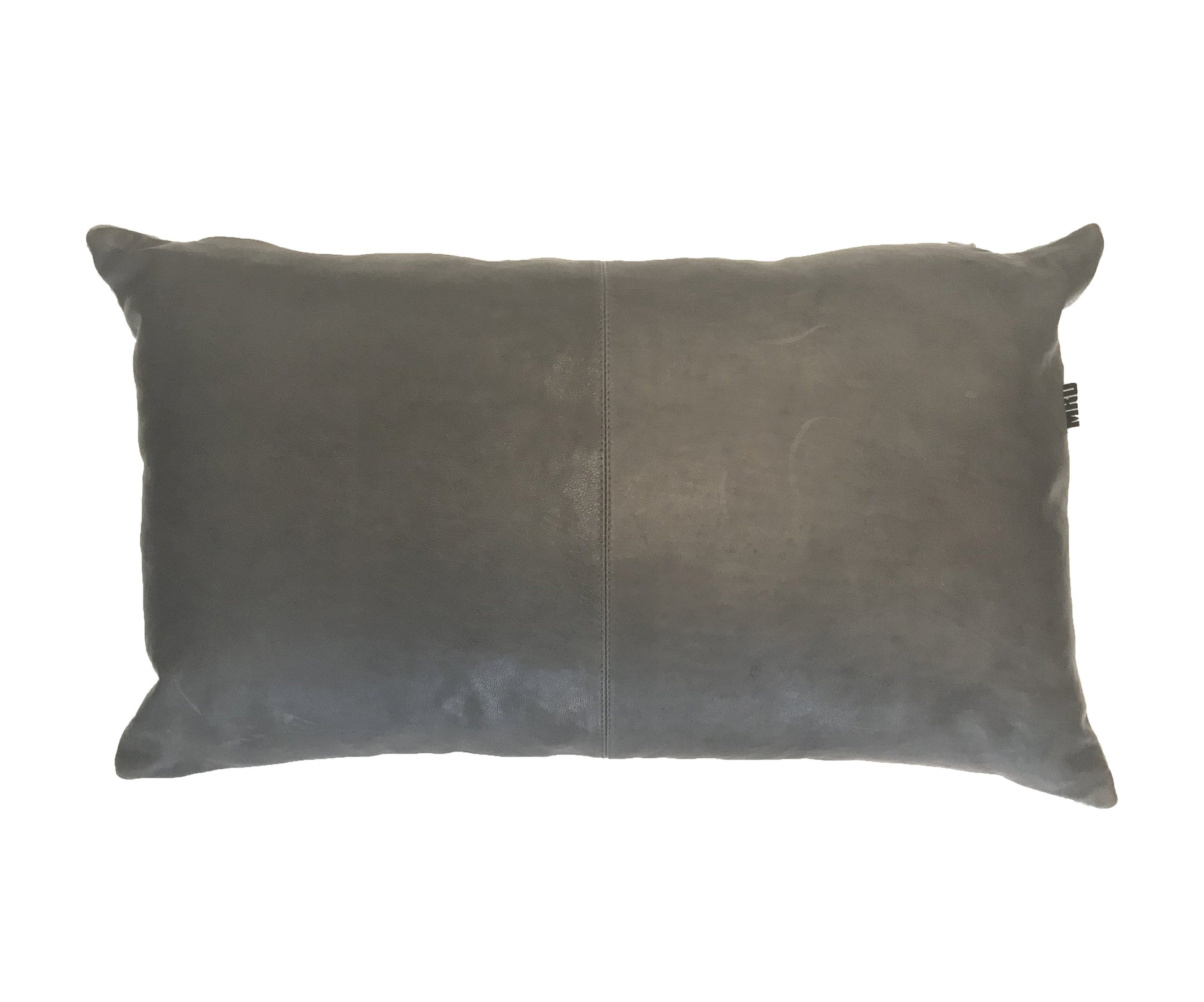 Nappa Leather Pillow Slate-abc