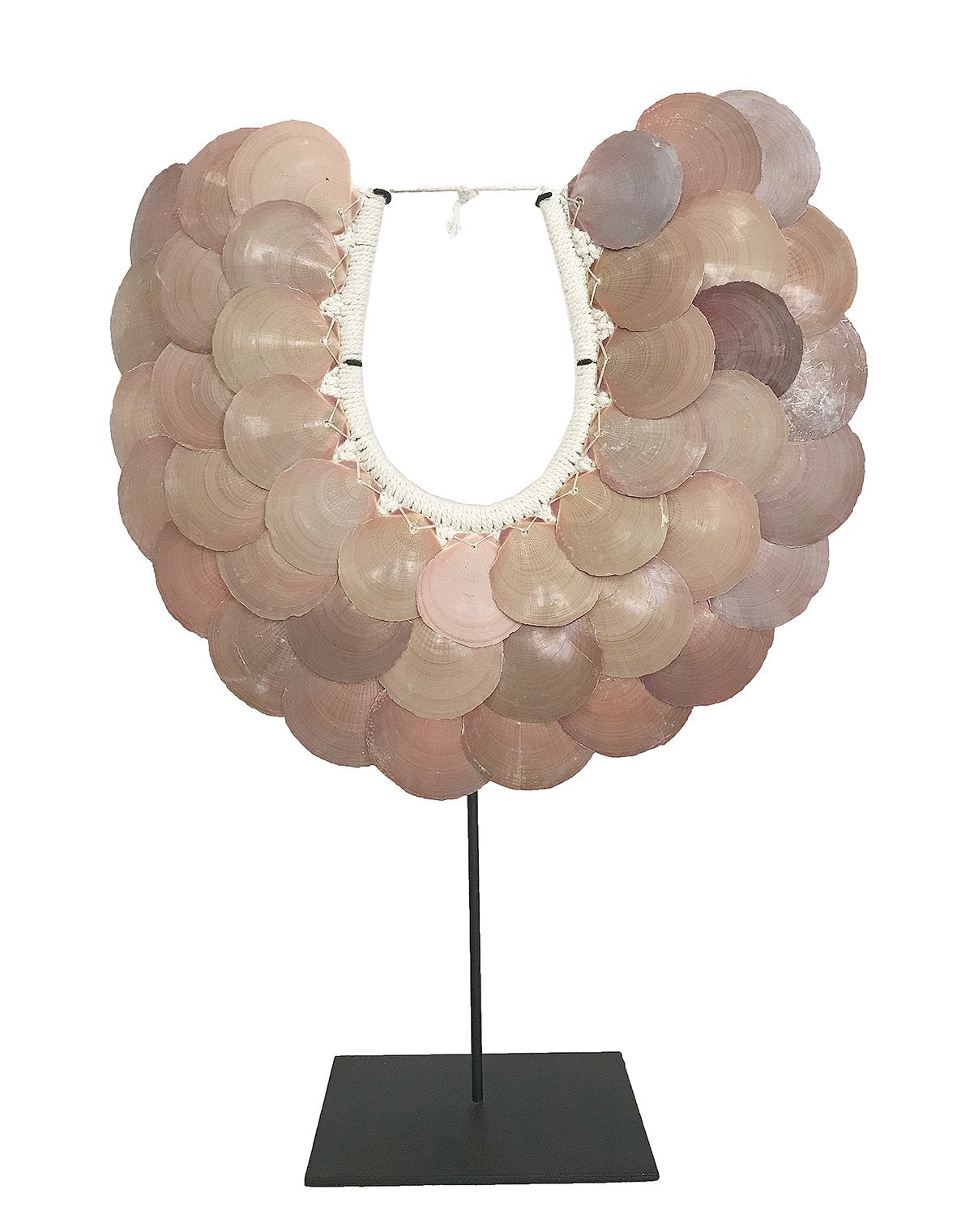 Cove Shell Collar Small Dusty Rose-abc