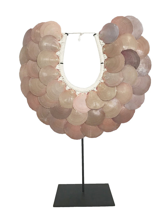 Cove Shell Collar Small Dusty Rose-abc