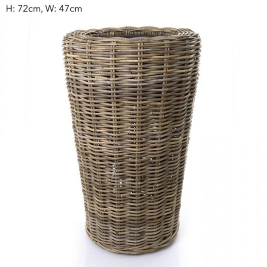 Rattan Plant Stand 45x70cm-Accessories-Florabelle-Default Title---abc