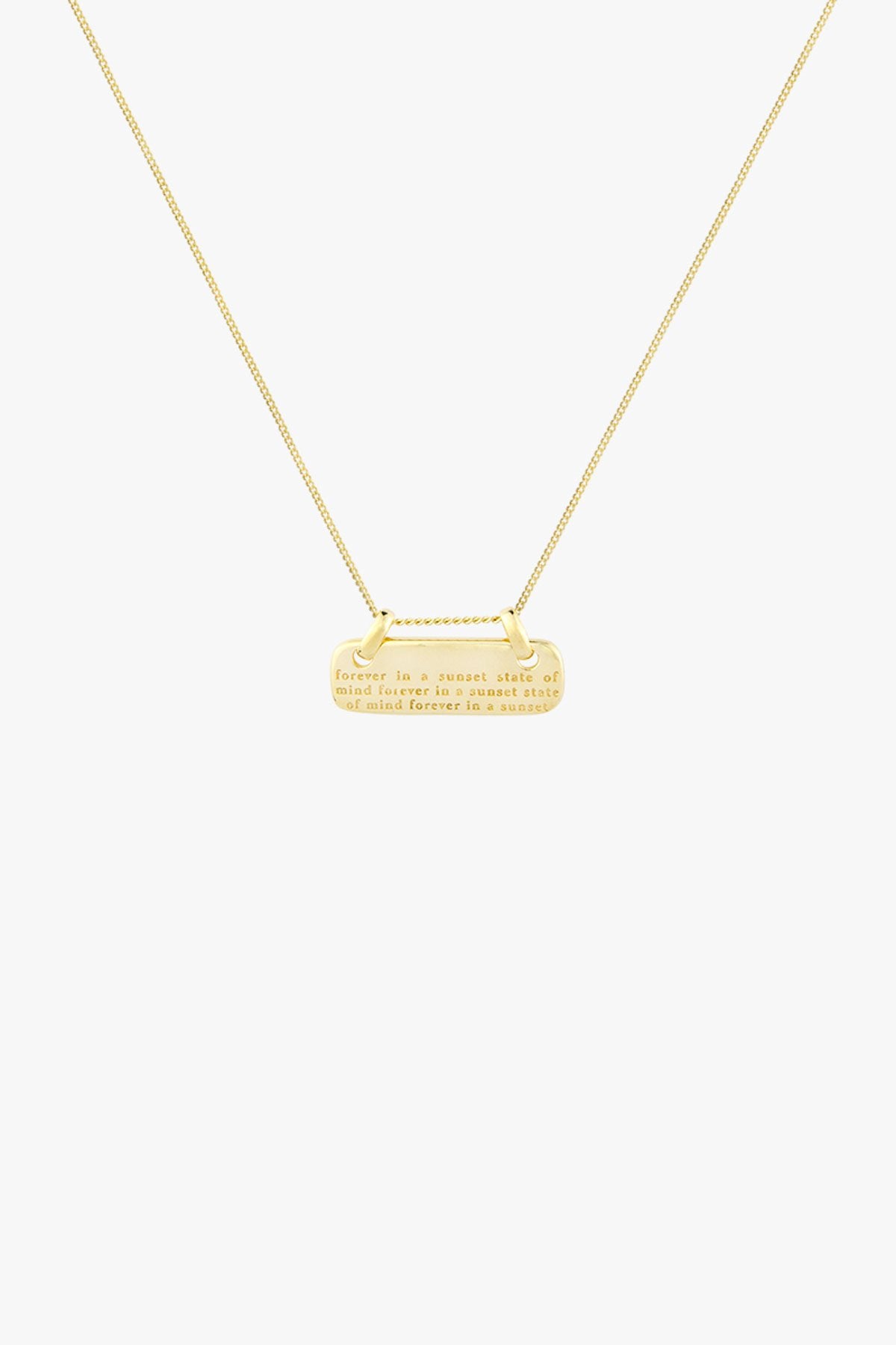 Mantra pendant gold plated-abc