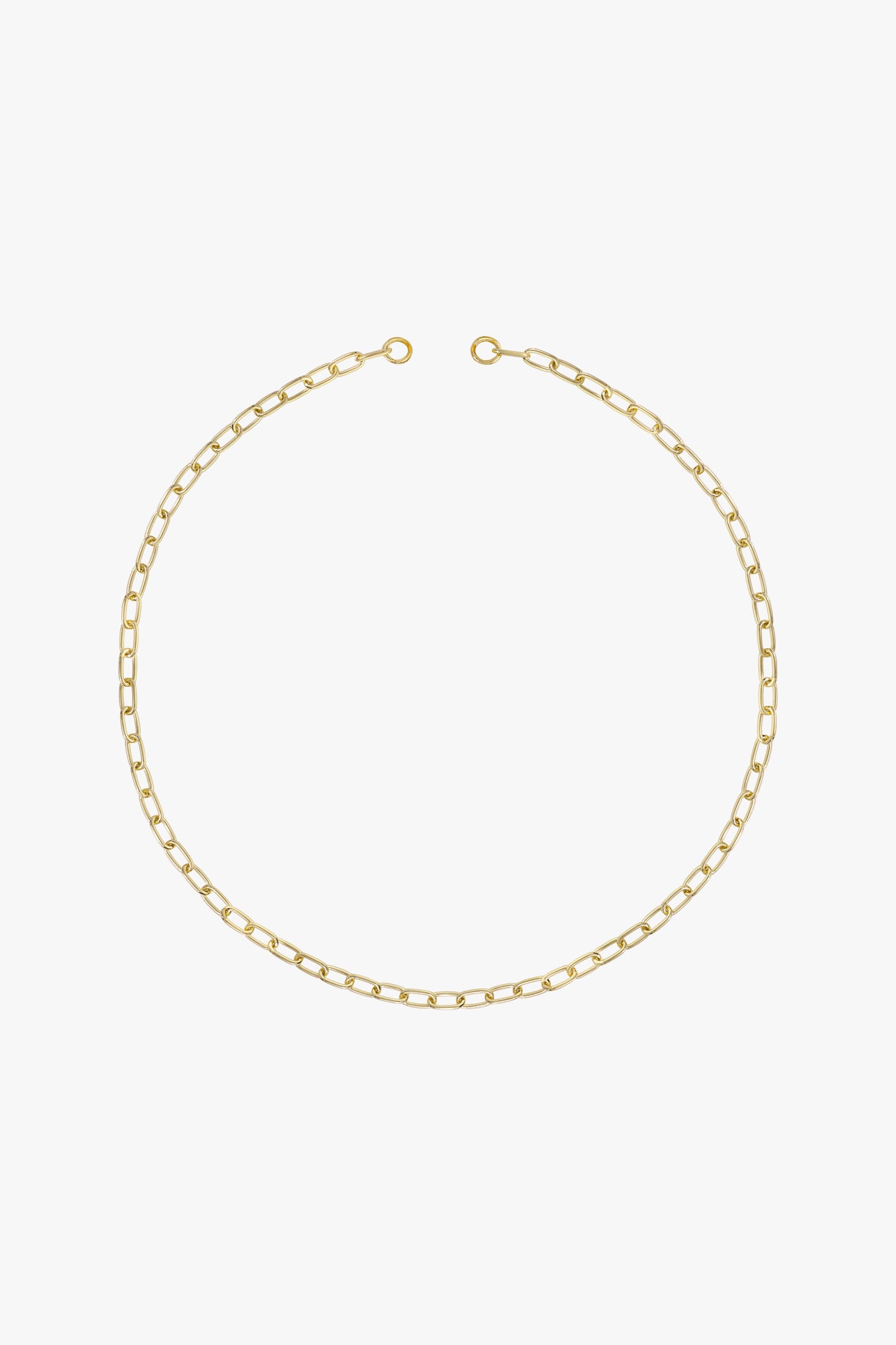 Chunky figaro clasp chain gold plated-abc