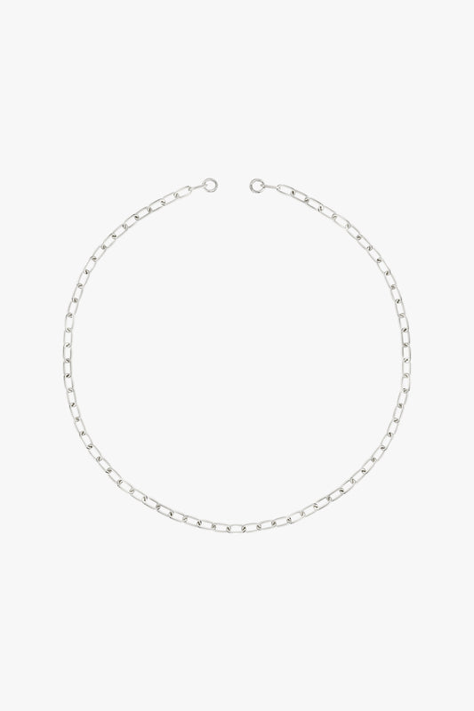 Chunky figaro clasp chain silver-abc