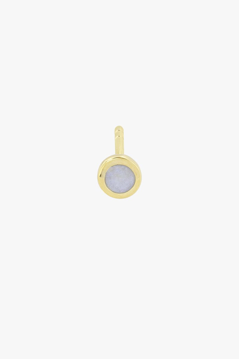 Moon color stud gold plated-abc