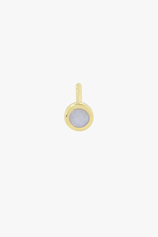 Moon color stud gold plated-abc