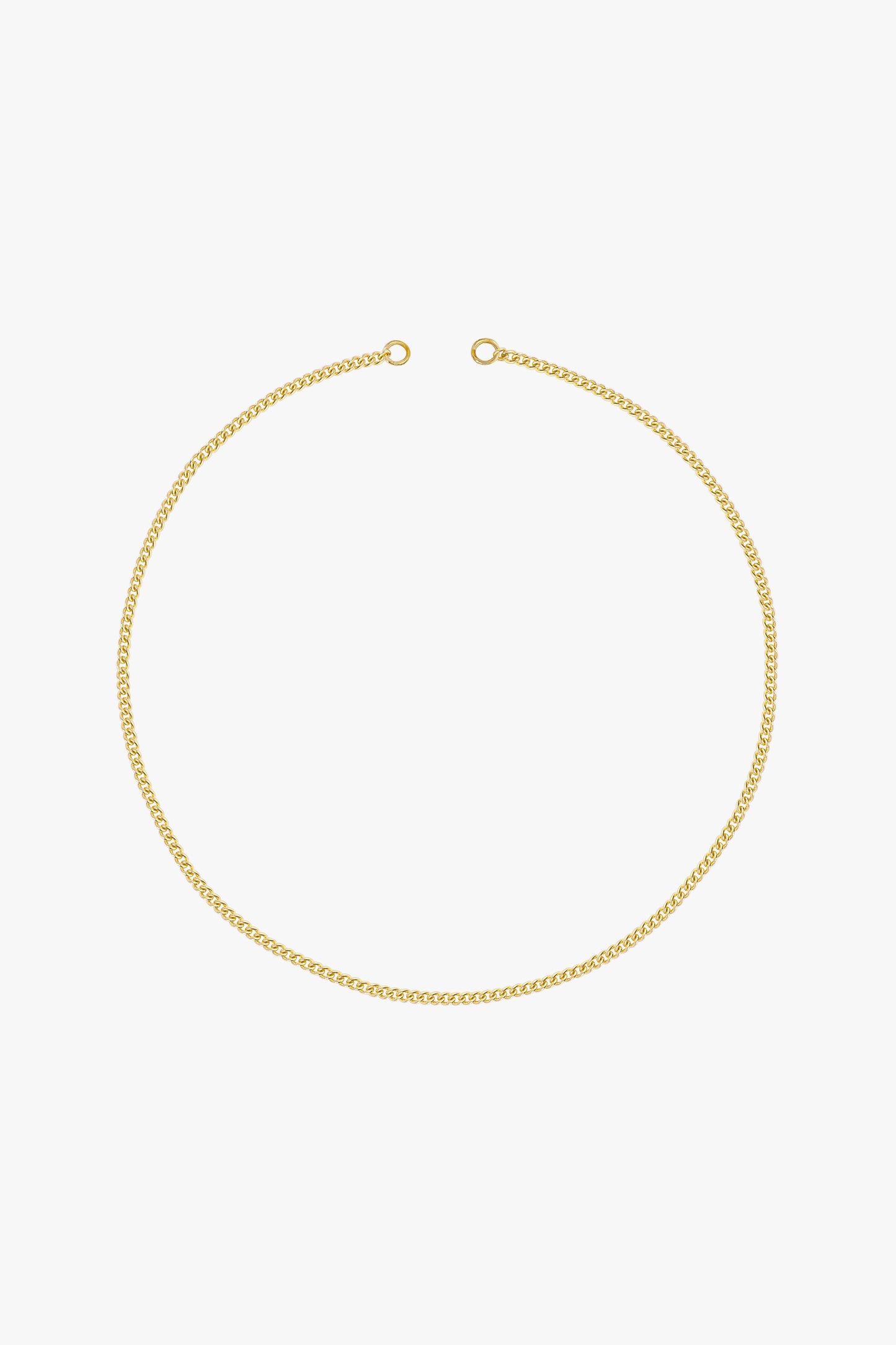 Curb clasp chain gold plated-abc