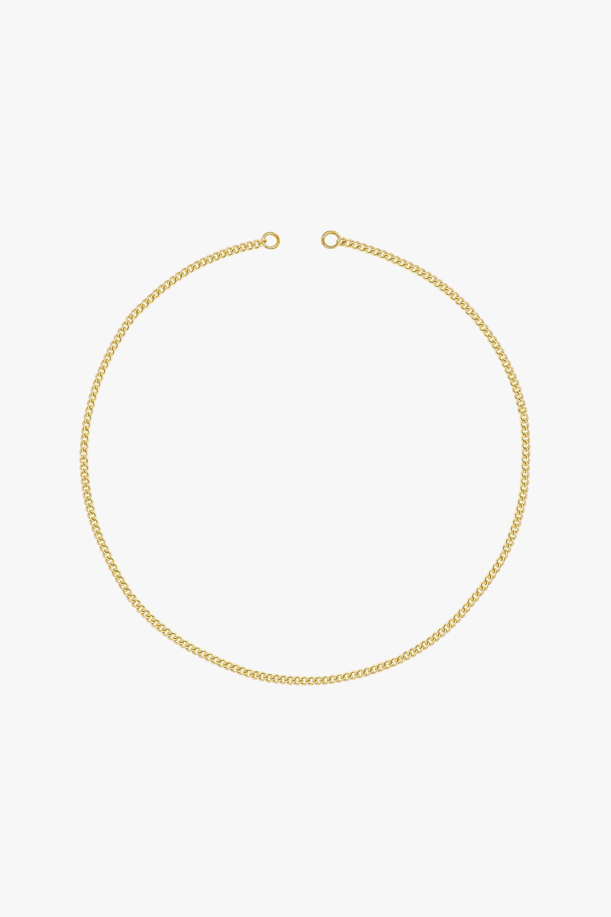 Curb clasp chain gold plated-abc