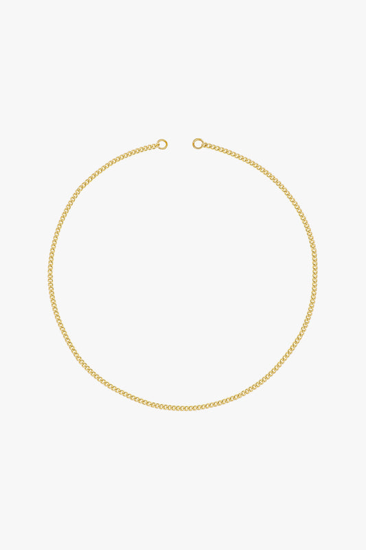 Curb clasp chain gold plated-abc