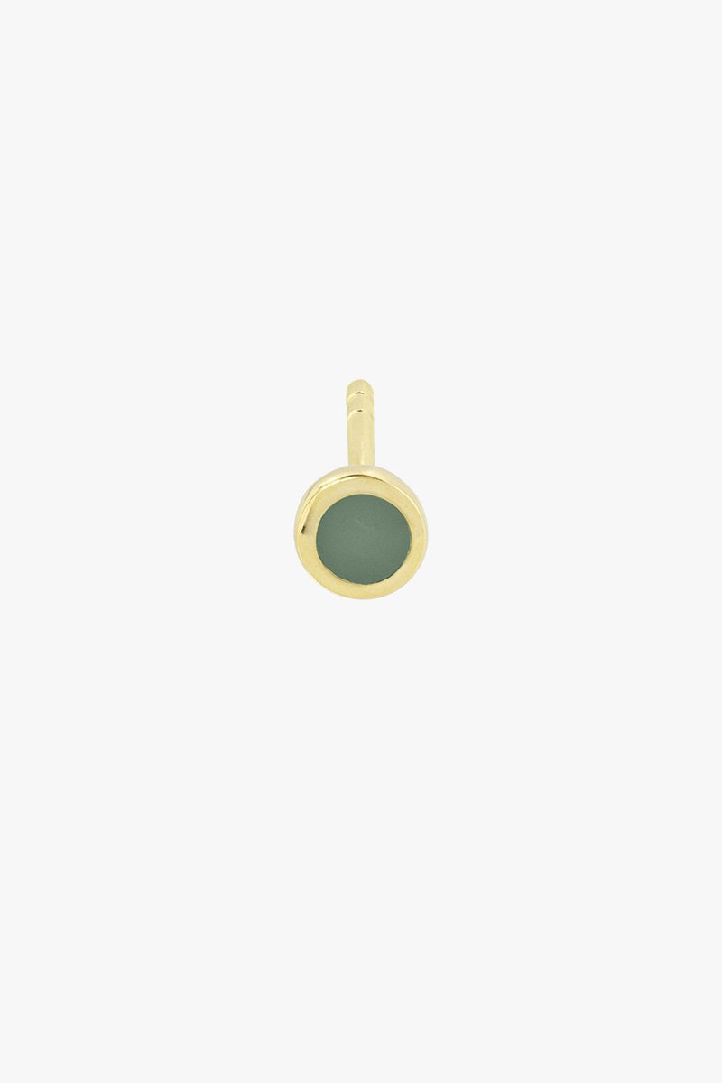 Sea green stud gold plated-Stud-wildthings_collectables-Gold plated---abc