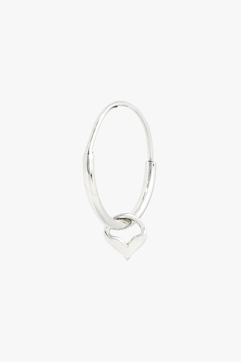 Mermaid hoop silver-abc