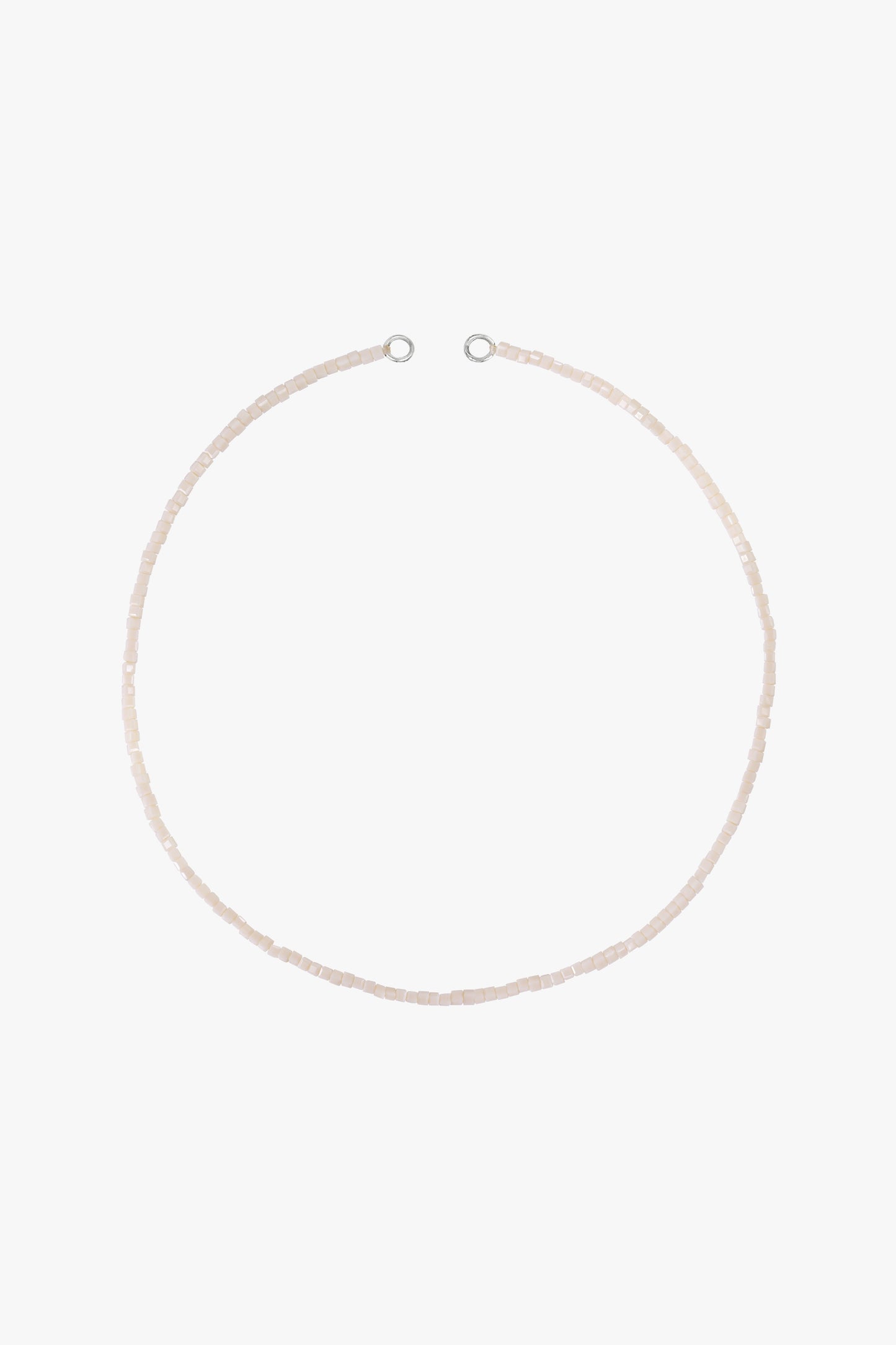 Desert cube clasp necklace silver-abc