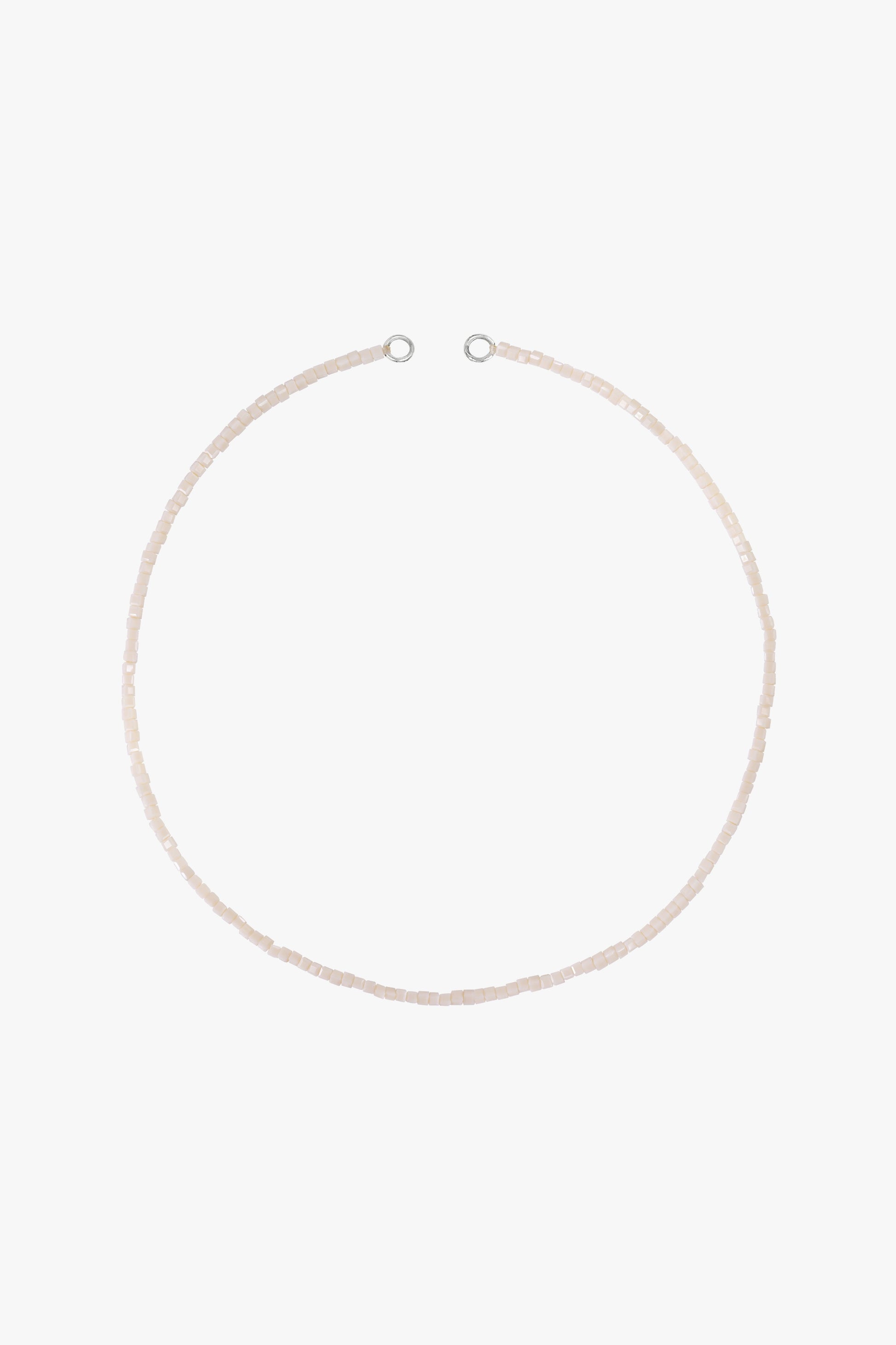 Desert cube clasp necklace silver-abc