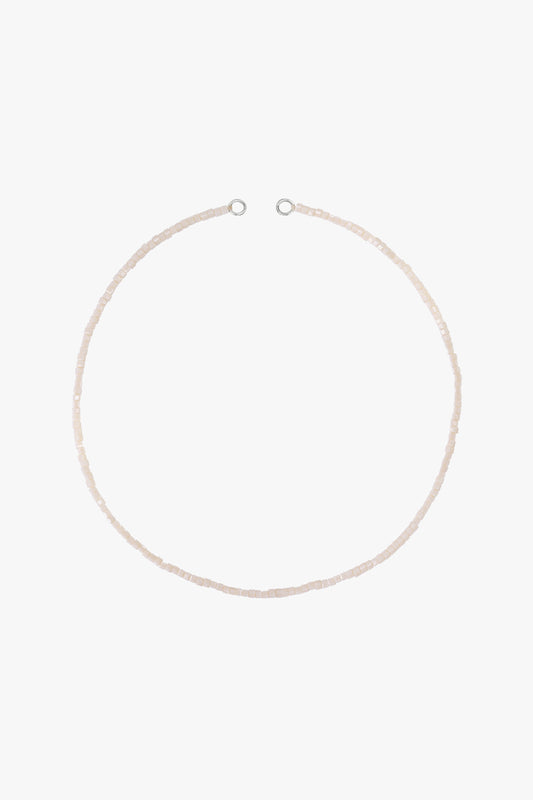 Desert cube clasp necklace silver-abc