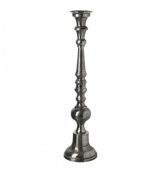 Issac Pillar Candle Holder Dark Grey Medium-abc