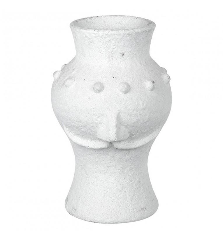Moustache Vase White-abc