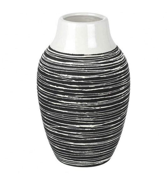 Roberta Vase Black & White-Accessories-Parlane-Default Title---abc
