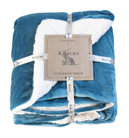 Sherpa Throw Teal-Throws-Bodhi-Default Title---abc