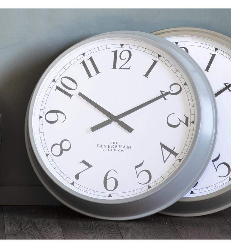 Orville Clock Fossil Grey-abc