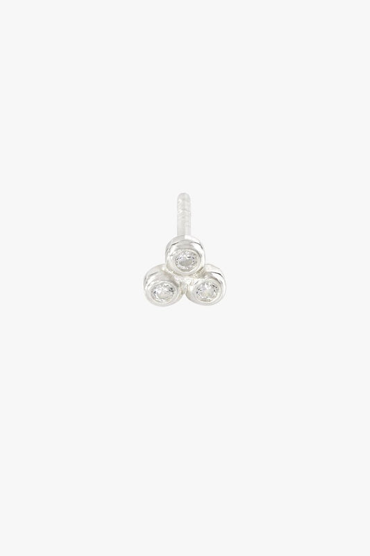 Multi shine stud silver-abc