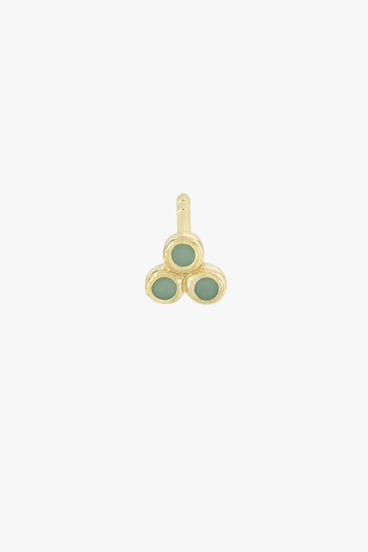 Multi ice stud gold plated-abc