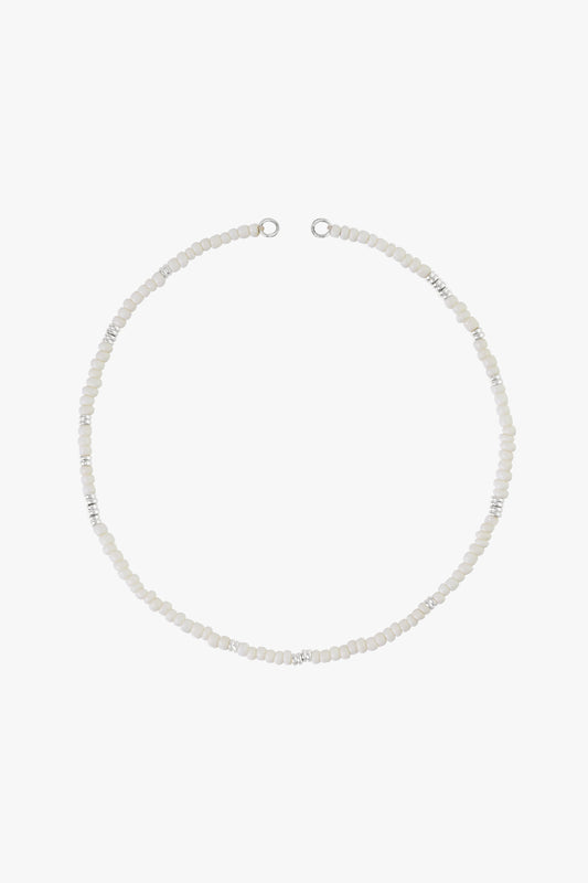 White clasp necklace silver-Necklace-wildthings_collectables-Silver-Necklace (no clasp)--abc