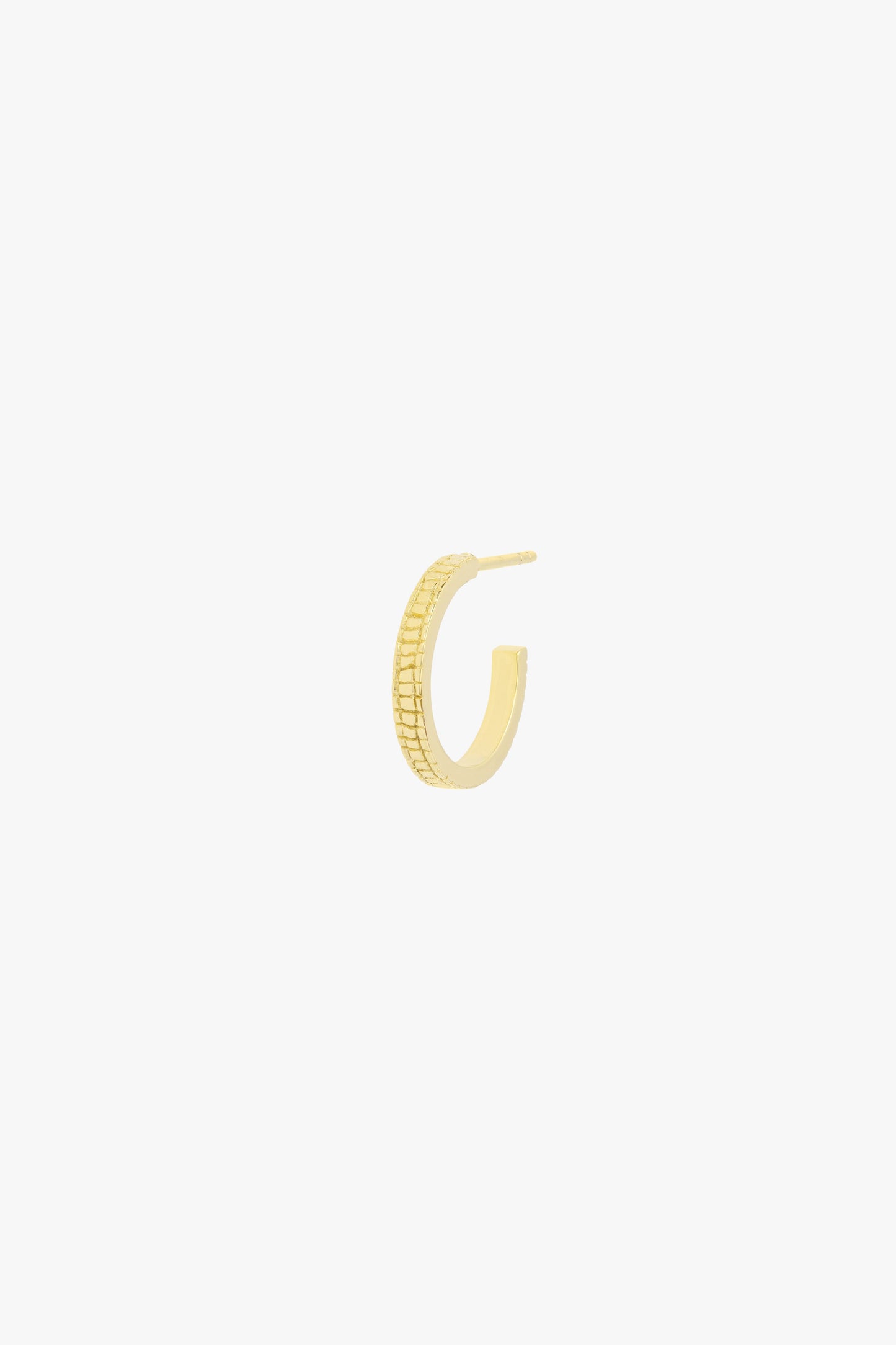 Crocodile hoop gold plated-abc