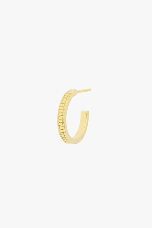 Crocodile hoop gold plated-abc