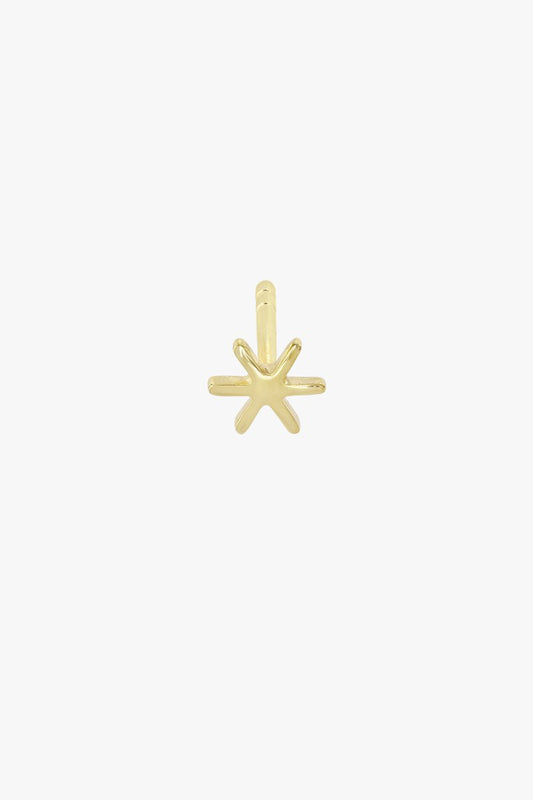Flake stud gold plated-abc