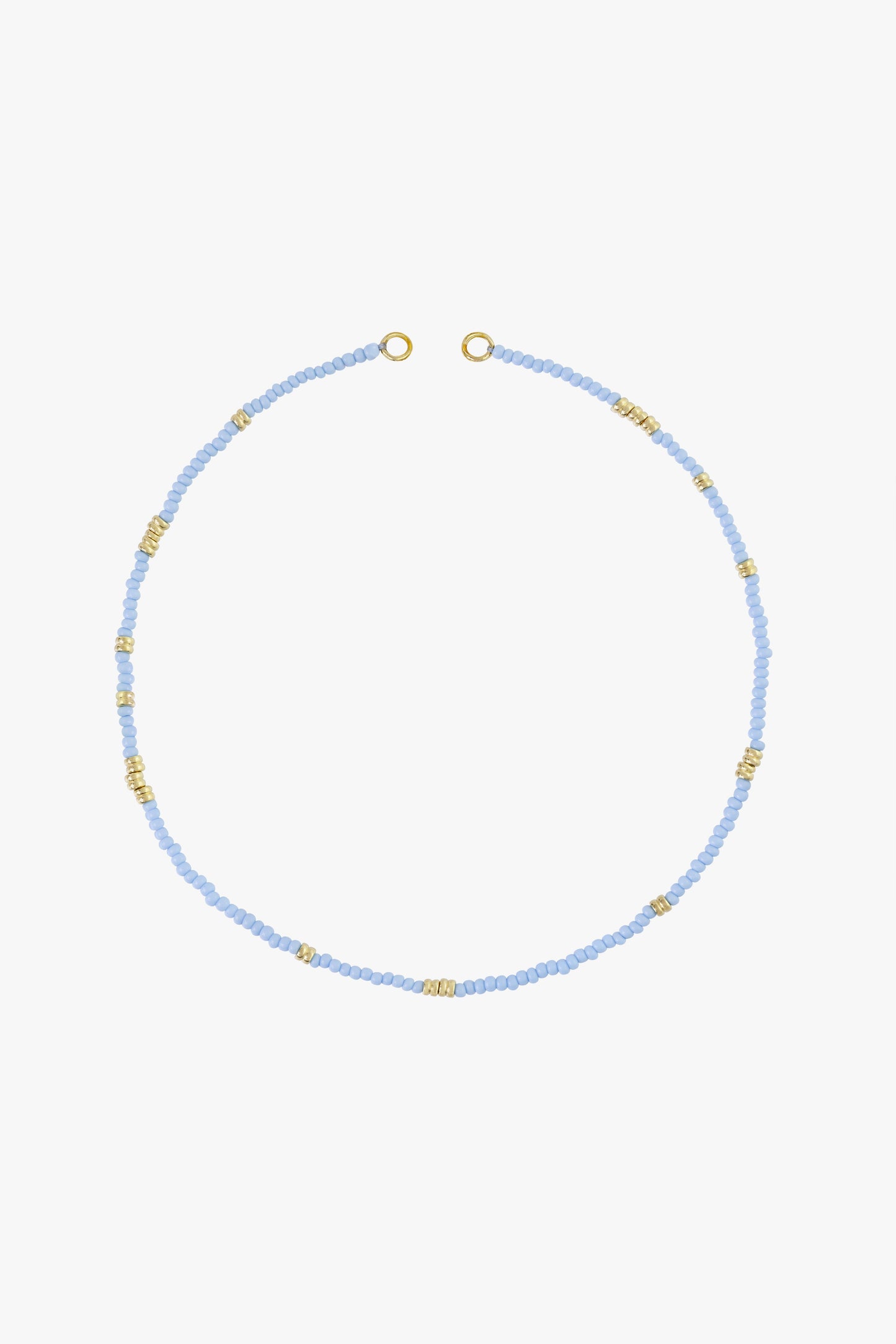 Blue clasp necklace gold plated-abc